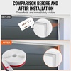 image:imageVEVOR Garage Door Seal Top and Sides Seal Strip 20 FT Universal Weather Stripping Replacement Soft and Hard Composite Weatherproofing Garage Door TPE Seals with Adhesive Backed and Screws Black34 FT