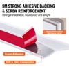 image:imageVEVOR Garage Door Seal Top and Sides Seal Strip 20 FT Universal Weather Stripping Replacement Soft and Hard Composite Weatherproofing Garage Door TPE Seals with Adhesive Backed and Screws Black34 FT