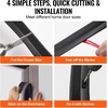 image:imageVEVOR Garage Door Seal Top and Sides Seal Strip 20 FT Universal Weather Stripping Replacement Soft and Hard Composite Weatherproofing Garage Door TPE Seals with Adhesive Backed and Screws Black20 FT