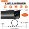 image:imageVEVOR Garage Door Seals Bottom Rubber U Shape O Ring Garage Door Weather Stripping Universal Weatherproof Threshold Buffering Sealing Rubber 516 inch TEnds and 3 34 inch Width 20 Ft Black10 Ft