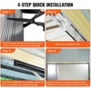 image:imageVEVOR Garage Door Seals Bottom Rubber U Shape O Ring Garage Door Weather Stripping Universal Weatherproof Threshold Buffering Sealing Rubber 516 inch TEnds and 3 34 inch Width 20 Ft Black16 Ft