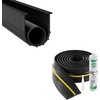image:imageVEVOR Garage Door Threshold and Bottom Seals Kit 10 FT U ShapeO Ring Universal Garage Door Bottom Seal Weatherstrip PVC Combine with Weatherproof Garage Threshold Seal Strip with Adhesive Black10 Ft