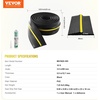 image:imageVEVOR Garage Door Threshold and Bottom Seals Kit 10 FT U ShapeO Ring Universal Garage Door Bottom Seal Weatherstrip PVC Combine with Weatherproof Garage Threshold Seal Strip with Adhesive Black10 Ft
