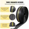 image:imageVEVOR Garage Door Threshold and Bottom Seals Kit 10 FT U ShapeO Ring Universal Garage Door Bottom Seal Weatherstrip PVC Combine with Weatherproof Garage Threshold Seal Strip with Adhesive Black20 Ft
