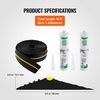 image:imageVEVOR Garage Door Threshold and Bottom Seals Kit 10 FT U ShapeO Ring Universal Garage Door Bottom Seal Weatherstrip PVC Combine with Weatherproof Garage Threshold Seal Strip with Adhesive Black16 FT