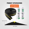 image:imageVEVOR Garage Door Threshold and Bottom Seals Kit 10 FT U ShapeO Ring Universal Garage Door Bottom Seal Weatherstrip PVC Combine with Weatherproof Garage Threshold Seal Strip with Adhesive Black20 Ft