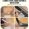 image:imageVEVOR Garage Door Threshold and Bottom Seals Kit 10 FT U ShapeO Ring Universal Garage Door Bottom Seal Weatherstrip PVC Combine with Weatherproof Garage Threshold Seal Strip with Adhesive Black165 Feet