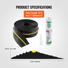 image:imageVEVOR Garage Door Threshold and Bottom Seals Kit 10 FT U ShapeO Ring Universal Garage Door Bottom Seal Weatherstrip PVC Combine with Weatherproof Garage Threshold Seal Strip with Adhesive Black10 Ft