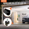 image:imageVEVOR Garage Door Threshold and Bottom Seals Kit 10 FT U ShapeO Ring Universal Garage Door Bottom Seal Weatherstrip PVC Combine with Weatherproof Garage Threshold Seal Strip with Adhesive Black10 Ft
