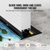 image:imageVEVOR Garage Door Threshold and Bottom Seals Kit 10 FT U ShapeO Ring Universal Garage Door Bottom Seal Weatherstrip PVC Combine with Weatherproof Garage Threshold Seal Strip with Adhesive Black10 Ft