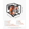 image:imageVEVOR Gas Powered Water Pump 2 in 142 GPM 7HP Semi Trash Water Transfer Pump Portable Gasoline Engine with 25 ft Discharge Hose Heavy Duty Frame Cast Iron Impeller for Irrigation Ponds Pools2in 60 HP 128GPM