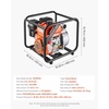 image:imageVEVOR Gas Powered Water Pump 2 in 142 GPM 7HP Semi Trash Water Transfer Pump Portable Gasoline Engine with 25 ft Discharge Hose Heavy Duty Frame Cast Iron Impeller for Irrigation Ponds Pools2in 70 HP 142 GPM