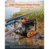 image:imageVEVOR Gas Powered Water Pump 2 in 142 GPM 7HP Semi Trash Water Transfer Pump Portable Gasoline Engine with 25 ft Discharge Hose Heavy Duty Frame Cast Iron Impeller for Irrigation Ponds Pools2in 65 HP 132GPM