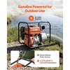 image:imageVEVOR Gas Powered Water Pump 2 in 142 GPM 7HP Semi Trash Water Transfer Pump Portable Gasoline Engine with 25 ft Discharge Hose Heavy Duty Frame Cast Iron Impeller for Irrigation Ponds Pools4in 83 HP 422GPM