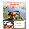 image:imageVEVOR Gas Powered Water Pump 2 in 142 GPM 7HP Semi Trash Water Transfer Pump Portable Gasoline Engine with 25 ft Discharge Hose Heavy Duty Frame Cast Iron Impeller for Irrigation Ponds Pools2in 65 HP 132GPM