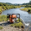 image:imageVEVOR Gas Powered Water Pump 2 in 142 GPM 7HP Semi Trash Water Transfer Pump Portable Gasoline Engine with 25 ft Discharge Hose Heavy Duty Frame Cast Iron Impeller for Irrigation Ponds Pools2in 65 HP 132GPM