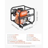 image:imageVEVOR Gas Powered Water Pump 2 in 142 GPM 7HP Semi Trash Water Transfer Pump Portable Gasoline Engine with 25 ft Discharge Hose Heavy Duty Frame Cast Iron Impeller for Irrigation Ponds Pools2in 65 HP 132GPM