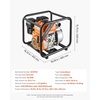 image:imageVEVOR Gas Powered Water Pump 2 in 142 GPM 7HP Semi Trash Water Transfer Pump Portable Gasoline Engine with 25 ft Discharge Hose Heavy Duty Frame Cast Iron Impeller for Irrigation Ponds Pools2in 70 HP 132 GPM