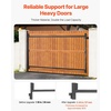 image:imageVEVOR Gate Building Kit Fits 60 to 96 in Wide Openings Up from 6 to 7 ft High Fence Adjustable Gate Building Kit Anti Sag Full Gate Frame Kit with Latch Lock Screw for Wooden Fence Iron Black4072 wide openings  45 high