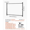image:imageVEVOR Gate Building Kit Fits 60 to 96 in Wide Openings Up from 6 to 7 ft High Fence Adjustable Gate Building Kit Anti Sag Full Gate Frame Kit with Latch Lock Screw for Wooden Fence Iron Black3660 wide openings  67 high