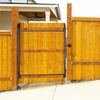 image:imageVEVOR Gate Building Kit Fits 60 to 96 in Wide Openings Up from 6 to 7 ft High Fence Adjustable Gate Building Kit Anti Sag Full Gate Frame Kit with Latch Lock Screw for Wooden Fence Iron Black6096 wide openings  45 high
