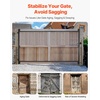 image:imageVEVOR Gate Building Kit Fits 60 to 96 in Wide Openings Up from 6 to 7 ft High Fence Adjustable Gate Building Kit Anti Sag Full Gate Frame Kit with Latch Lock Screw for Wooden Fence Iron Black6096 wide openings  67 high