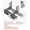 image:imageVEVOR Gate Corner Brace Bracket 2 Sets Anti Sag Gate Frame Hardware Kit Gate Frame Brace Bracket with Latch Lock Screws for Shed Doors Corral Gates Driveway Gates Wood Windows Iron Black2 Sets