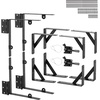 image:imageVEVOR Gate Corner Brace Bracket 2 Sets Anti Sag Gate Frame Hardware Kit Gate Frame Brace Bracket with Latch Lock Screws for Shed Doors Corral Gates Driveway Gates Wood Windows Iron Black2 Sets