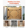 image:imageVEVOR Gate Corner Brace Bracket 2 Sets Anti Sag Gate Frame Hardware Kit Gate Frame Brace Bracket with Latch Lock Screws for Shed Doors Corral Gates Driveway Gates Stable Gates Iron Black2 Sets
