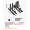 image:imageVEVOR Gate Corner Brace Bracket 2 Sets Anti Sag Gate Frame Hardware Kit Gate Frame Brace Bracket with Latch Lock Screws for Shed Doors Corral Gates Driveway Gates Stable Gates Iron Black1 Set