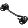 image:imageVEVOR Hook and Eye Gate Latch 2 Pack Barn Door Latch Hook with Mounting Screws Stainless Steel Hook and Eye Latch Hook Lock for Sliding Barn Door Cabinet Window Gate Fence Bathroom Black2 Pack