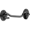 image:imageVEVOR Hook and Eye Gate Latch 2 Pack Barn Door Latch Hook with Mounting Screws Stainless Steel Hook and Eye Latch Hook Lock for Sliding Barn Door Cabinet Window Gate Fence Bathroom Black2 Pack