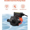image:imageVEVOR Hot Water Recirculating Pump 10 GPM Instant Circulation Circulator Pump System 3Speed Control 013 HP 110120V NPT 34 in to NPT 12 in Adapter Stainless Steel Head for Water HeatersCast Iron with 3Speed Control
