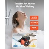 image:imageVEVOR Hot Water Recirculating Pump 10 GPM Instant Circulation Circulator Pump System 3Speed Control 013 HP 110120V NPT 34 in to NPT 12 in Adapter Stainless Steel Head for Water HeatersCast Iron with 3Speed Control