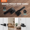image:imageVEVOR Keyed Entry Door Knob Satin Nickel Door Knob with Round Ball Keyed Exterior amp Thumb Turn Lock Interior All Metal Doorknobs Hardware with Lock and Keys Modern Design for Bedroom amp BathroomMatte Black