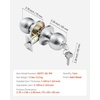image:imageVEVOR Keyed Entry Door Knob Satin Nickel Door Knob with Round Ball Keyed Exterior amp Thumb Turn Lock Interior All Metal Doorknobs Hardware with Lock and Keys Modern Design for Bedroom amp BathroomSatin Nickel