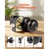 image:imageVEVOR Keyed Entry Door Knob Satin Nickel Door Knob with Round Ball Keyed Exterior amp Thumb Turn Lock Interior All Metal Doorknobs Hardware with Lock and Keys Modern Design for Bedroom amp BathroomMatte Black
