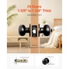 image:imageVEVOR Keyed Entry Door Knob Satin Nickel Door Knob with Round Ball Keyed Exterior amp Thumb Turn Lock Interior All Metal Doorknobs Hardware with Lock and Keys Modern Design for Bedroom amp BathroomMatte Black