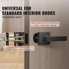 image:imageVEVOR Keyed Entry Door Knob Satin Nickel Door Knob with Round Ball Keyed Exterior amp Thumb Turn Lock Interior All Metal Doorknobs Hardware with Lock and Keys Modern Design for Bedroom amp BathroomMatte Black