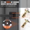 image:imageVEVOR Keyed Entry Door Knob Satin Nickel Door Knob with Round Ball Keyed Exterior amp Thumb Turn Lock Interior All Metal Doorknobs Hardware with Lock and Keys Modern Design for Bedroom amp BathroomMatte Black