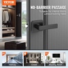 image:imageVEVOR Keyed Entry Door Knob Satin Nickel Door Knob with Round Ball Keyed Exterior amp Thumb Turn Lock Interior All Metal Doorknobs Hardware with Lock and Keys Modern Design for Bedroom amp BathroomMatte Black