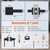 image:imageVEVOR Keyed Entry Door Knob Satin Nickel Door Knob with Round Ball Keyed Exterior amp Thumb Turn Lock Interior All Metal Doorknobs Hardware with Lock and Keys Modern Design for Bedroom amp BathroomMatte Black