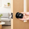 image:imageVEVOR Keyed Entry Door Knob Satin Nickel Door Knob with Round Ball Keyed Exterior amp Thumb Turn Lock Interior All Metal Doorknobs Hardware with Lock and Keys Modern Design for Bedroom amp BathroomMatte Black