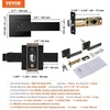image:imageVEVOR Keyed Entry Door Knob Satin Nickel Door Knob with Round Ball Keyed Exterior amp Thumb Turn Lock Interior All Metal Doorknobs Hardware with Lock and Keys Modern Design for Bedroom amp BathroomMatte Black