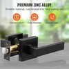 image:imageVEVOR Keyed Entry Door Knob Satin Nickel Door Knob with Round Ball Keyed Exterior amp Thumb Turn Lock Interior All Metal Doorknobs Hardware with Lock and Keys Modern Design for Bedroom amp BathroomMatte Black