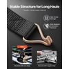 image:imageVEVOR Ladder Rack Ratchet Straps 14 Black Square Tube Mount 15 Wide x 75 Long Black Ladder Rack Straps with Double JHooks 500 lbs Load Heavy Duty Cargo Buckle Lock Strap 2 PackBlack Square Tube4 Pack