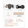 image:imageVEVOR Ladder Rack Ratchet Straps 14 Black Square Tube Mount 15 Wide x 75 Long Black Ladder Rack Straps with Double JHooks 500 lbs Load Heavy Duty Cargo Buckle Lock Strap 2 PackBlack Square Tube4 Pack