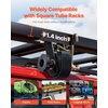 image:imageVEVOR Ladder Rack Ratchet Straps 14 Black Square Tube Mount 15 Wide x 75 Long Black Ladder Rack Straps with Double JHooks 500 lbs Load Heavy Duty Cargo Buckle Lock Strap 2 PackBlack Square Tube8 Pack