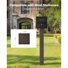 image:imageVEVOR Mailbox Post 43 x 4 x 4 Inches Steel InGround Mounting Mail Box Stand with Powder Coating Surface Heavy Duty Metal Post Sleeve Kit for Outside Curbside Residential Use Easy Install BronzeBronze