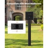 image:imageVEVOR Mailbox Post 43 x 4 x 4 Inches Steel InGround Mounting Mail Box Stand with Powder Coating Surface Heavy Duty Metal Post Sleeve Kit for Outside Curbside Residential Use Easy Install BronzeBlackPlate Bracket